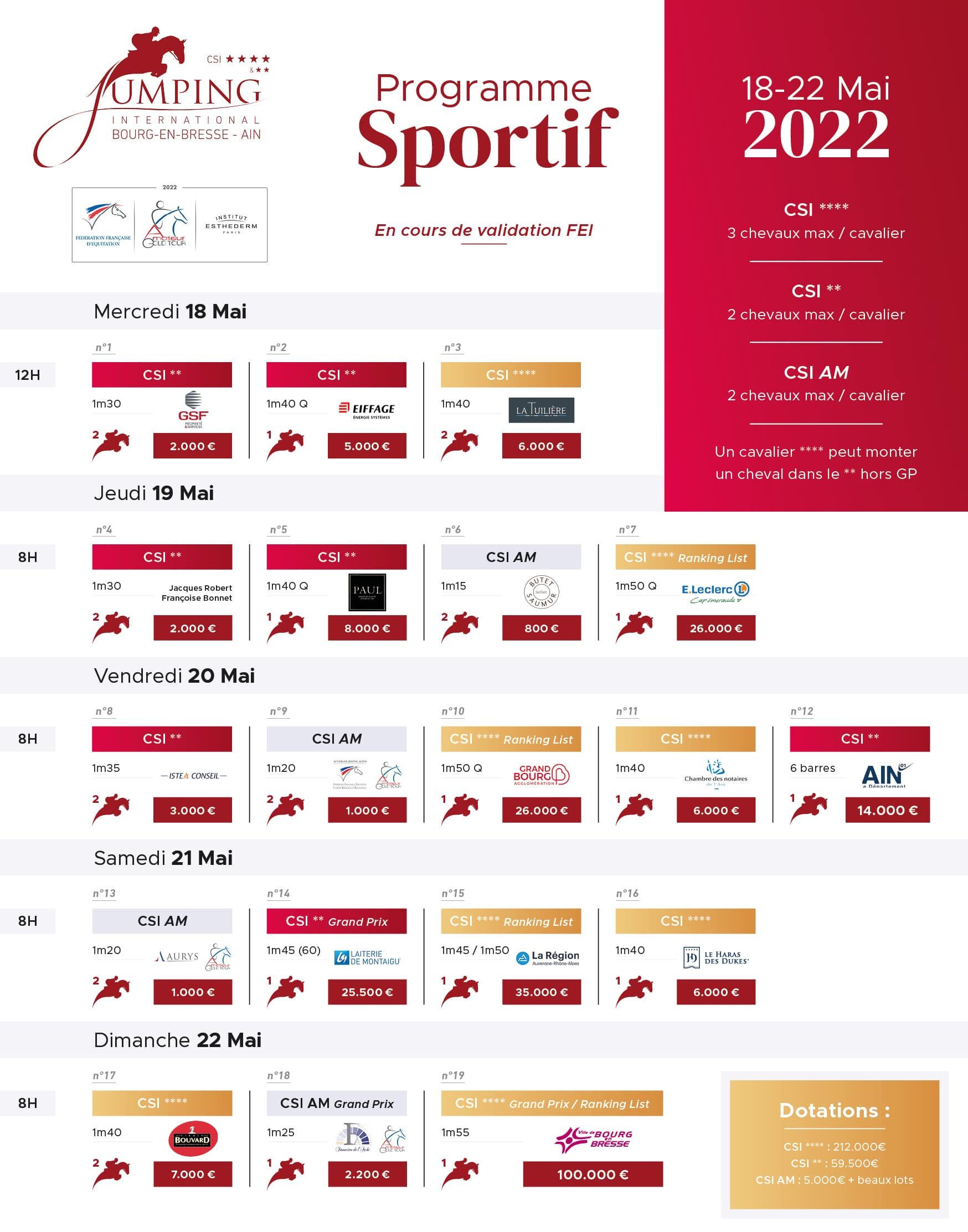 Programme Sportif A5
